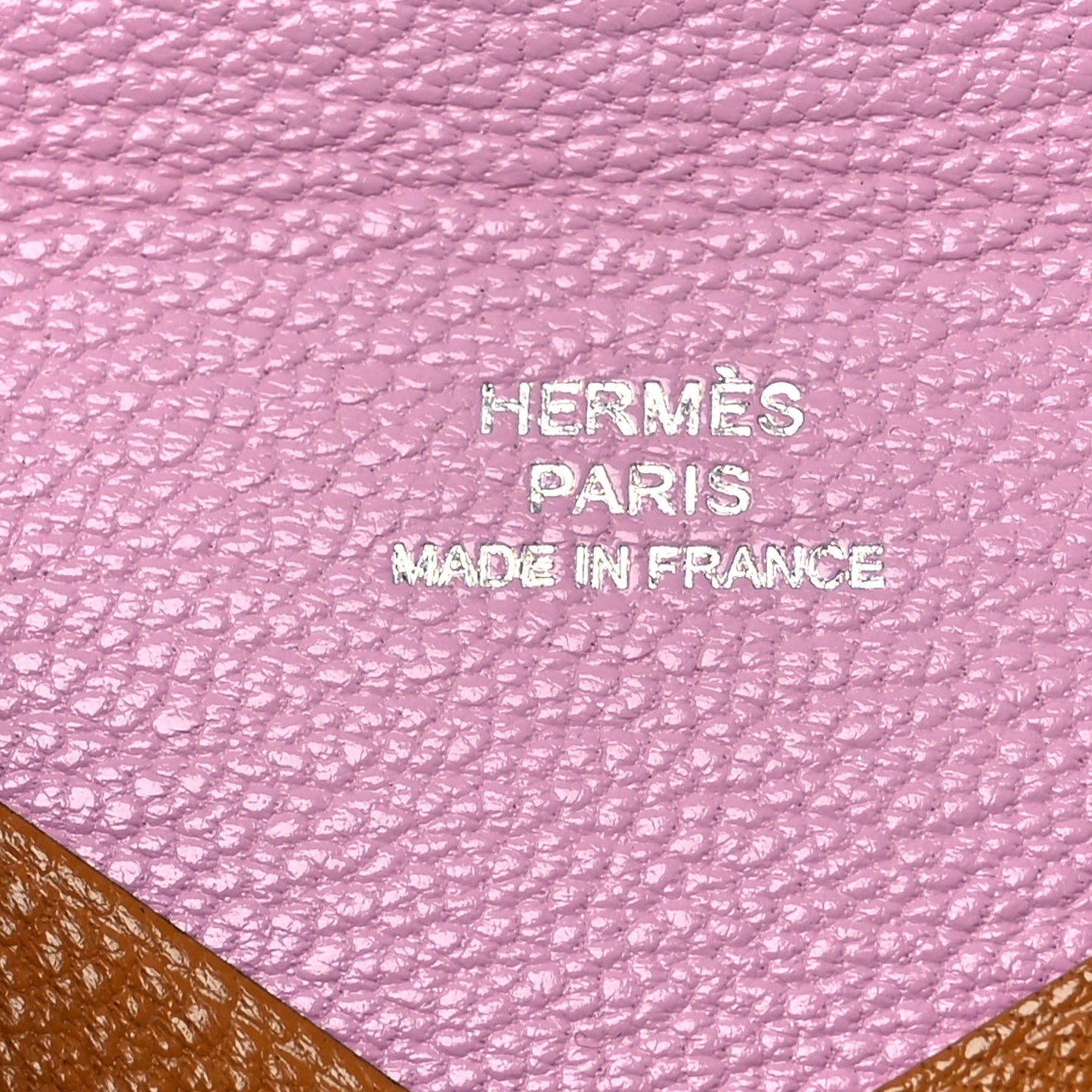 Chevre Mysore Verso Calvi Card Case Caramel Mauve Sylvestre