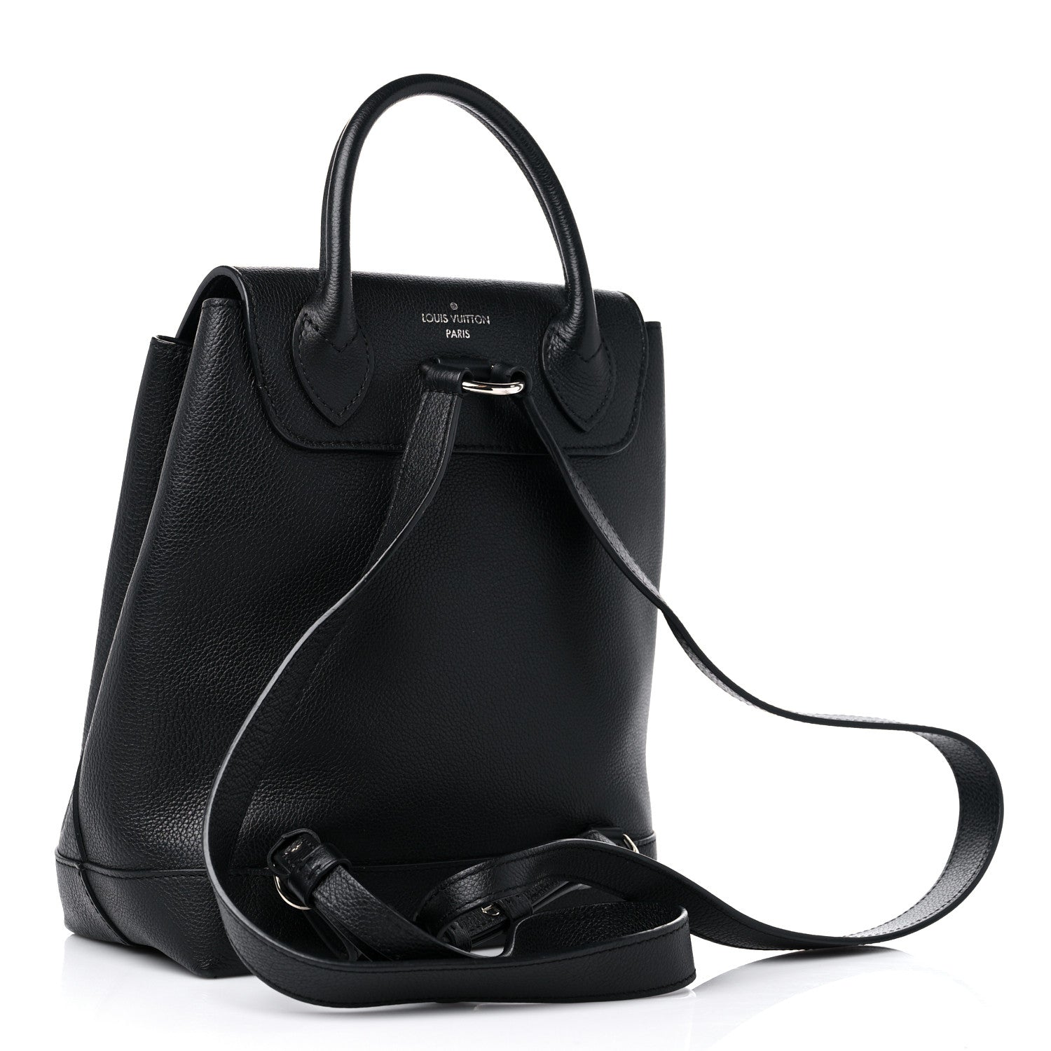 Louis Vuitton Calfskin Lockme Backpack Black 3 of 11