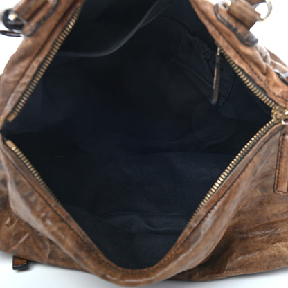 Givenchy Tumbled Sheepskin Large Pandora Brown 4 of 13
