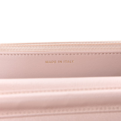 Chanel Caviar Quilted Enamel Wallet on Chain WOC Light Pink 9 of 12