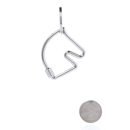Hermes Palladium Cheval Key Ring 2 of 5