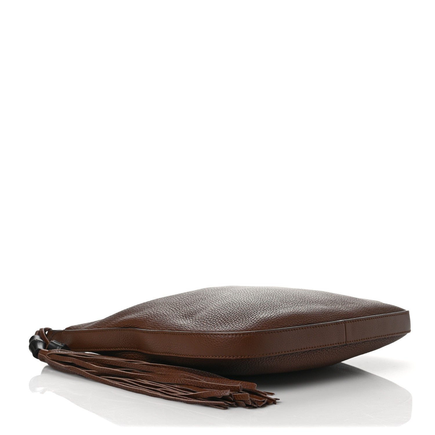 Gucci Pebbled Calfskin Lady Tassel Hobo Brown 4 of 10