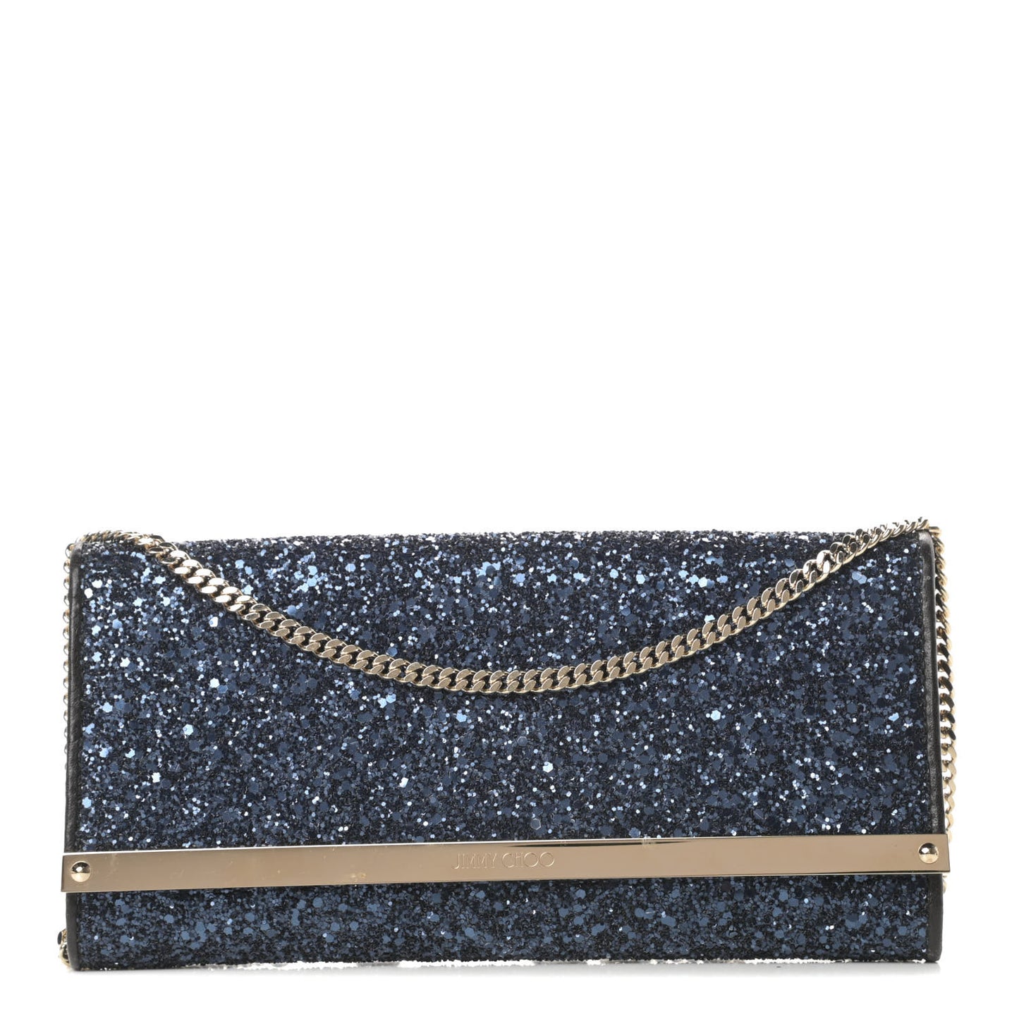 Glitter Milla Wallet on Chain Navy