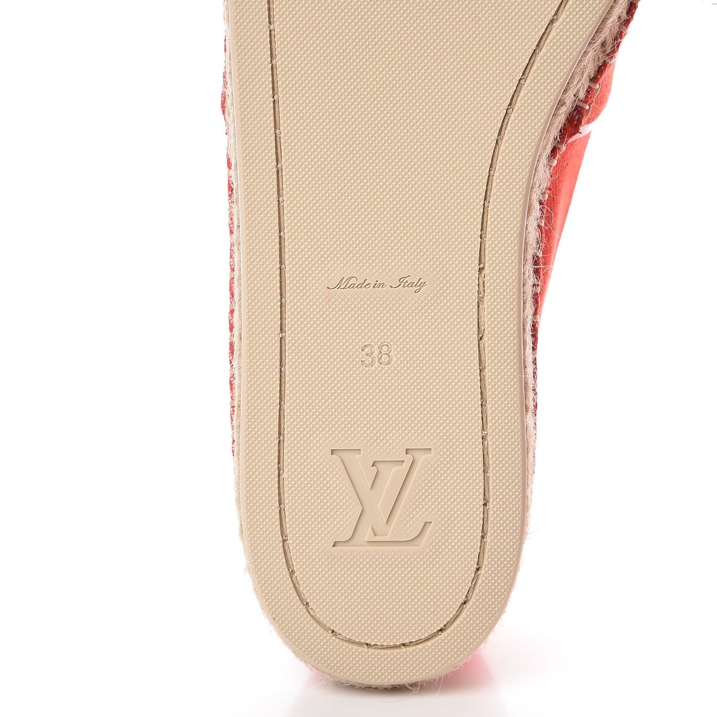Canvas Waterfall Espadrille 38 Rouge