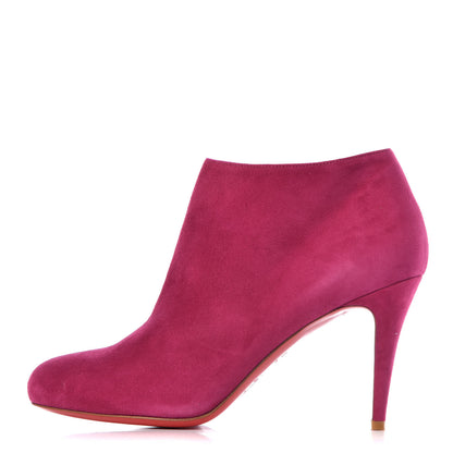 Christian Louboutin Veau Velours Belle 100 Ankle Boots 39.5 Eveque 1 of 8
