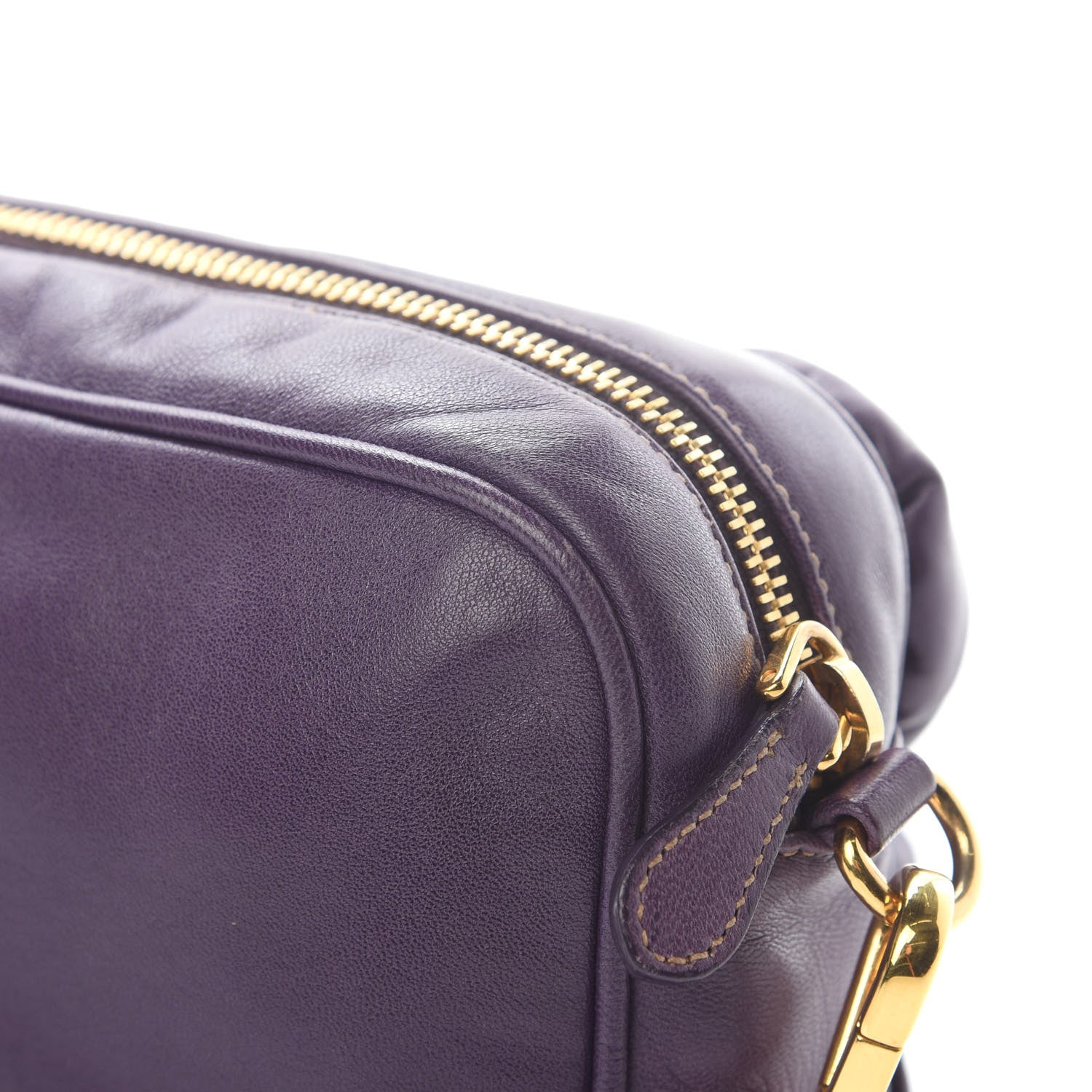 Prada Nappa Rosette Crossbody Clutch Viola 11 of 11