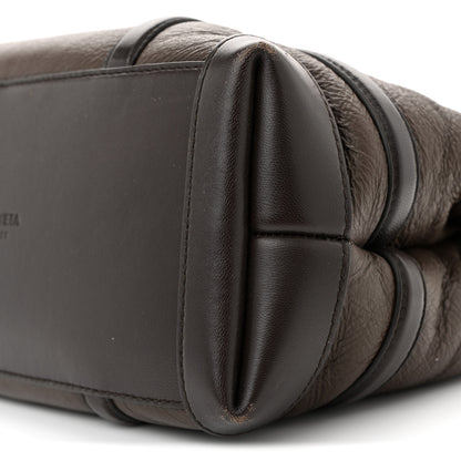 Bottega Veneta Shearling Aviator Small Andiamo Shoulder Bag Brown 9 of 11
