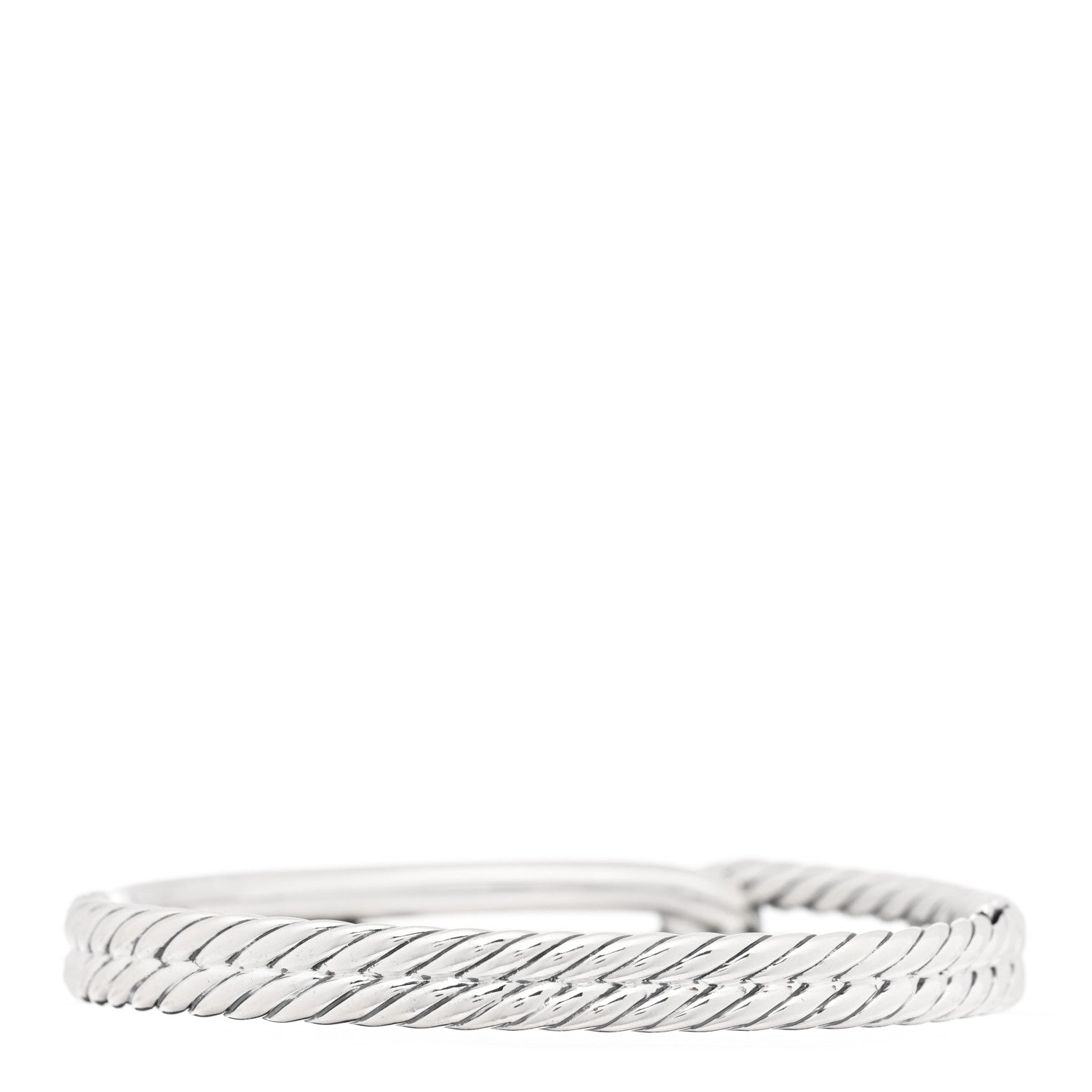 David Yurman Sterling Silver 10mm Single Loop Labyrinth Bracelet 2 of 3