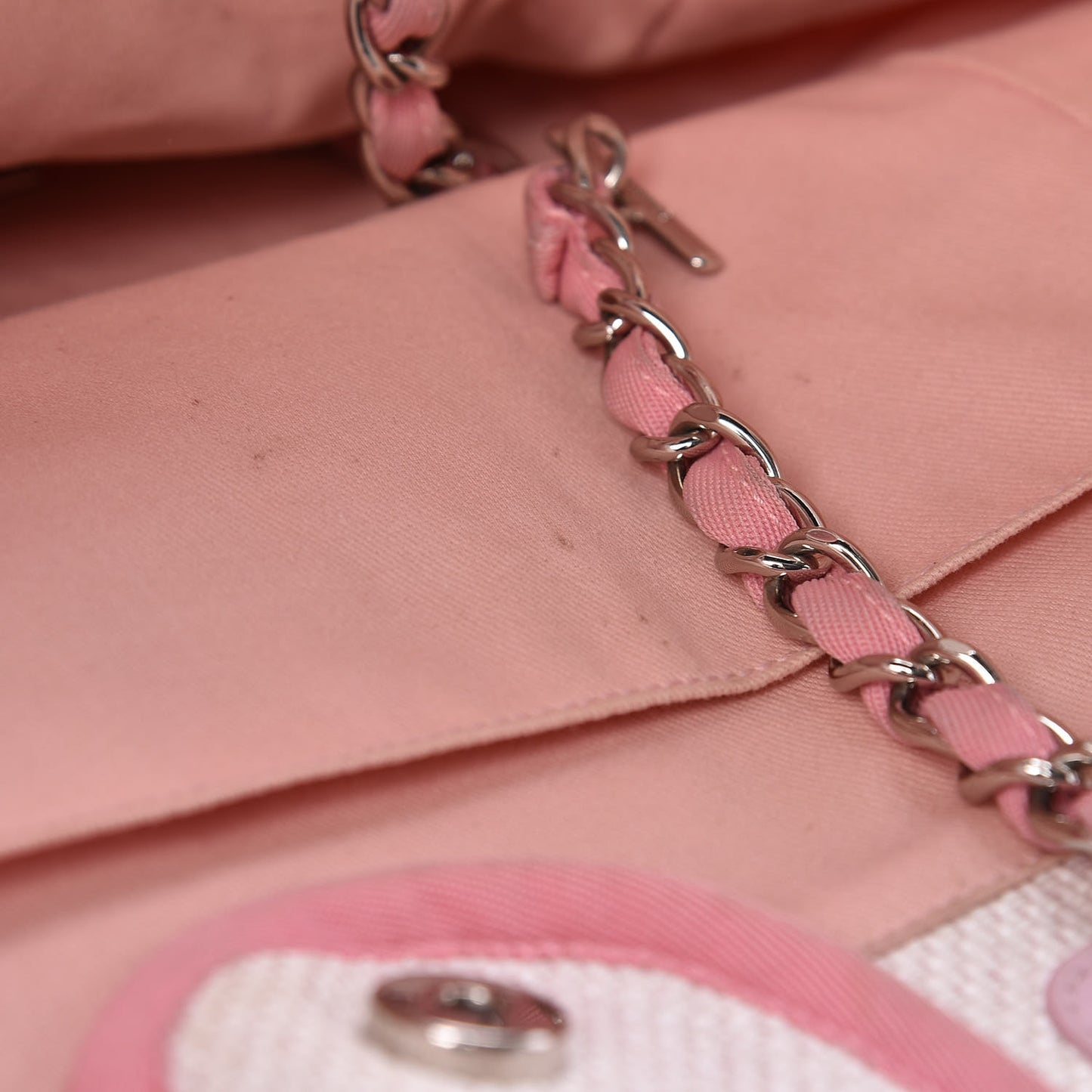 Woven Straw Raffia Large Deauville Tote Pink