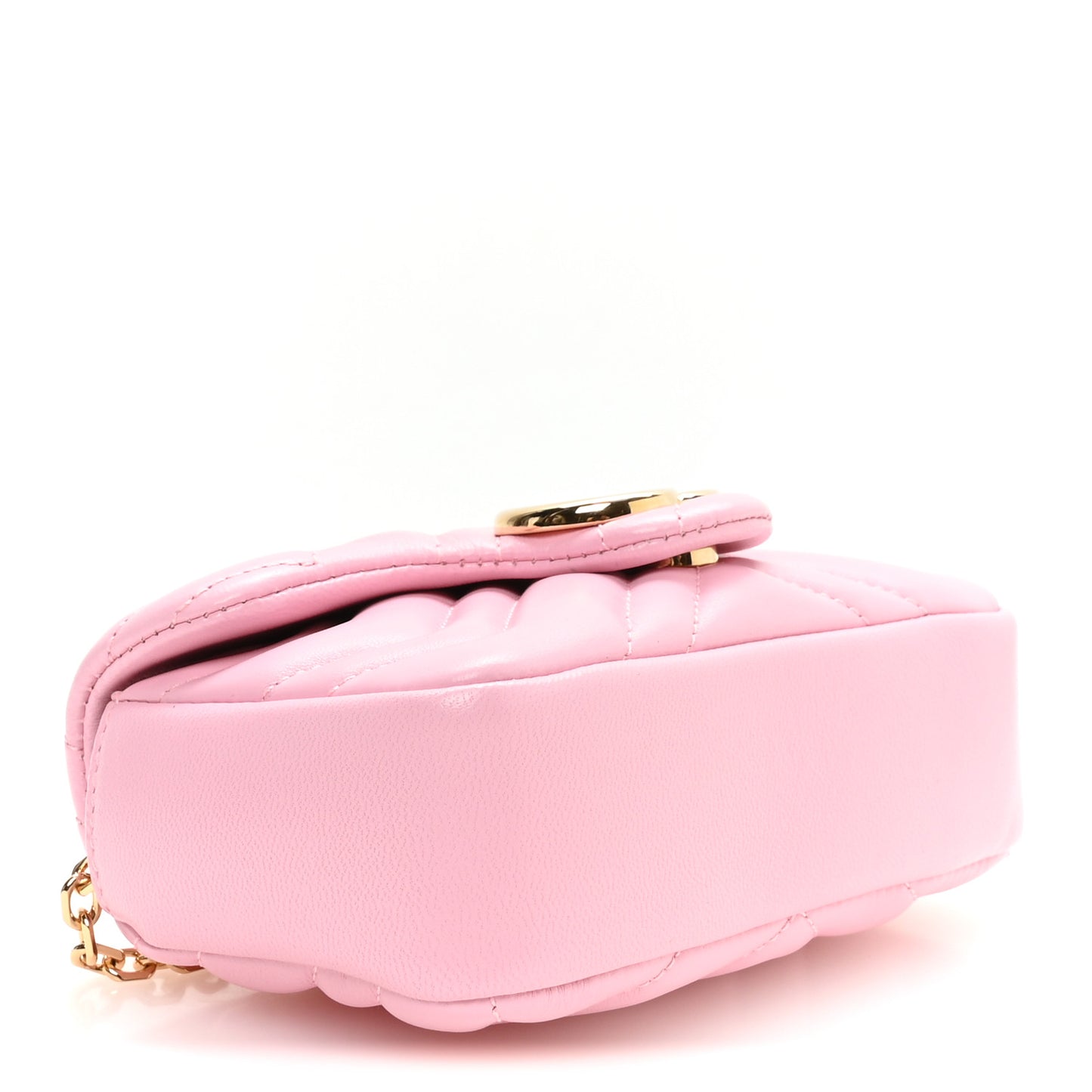 Lambskin Matelasse Mini GG Marmont Shoulder Bag Light Pink