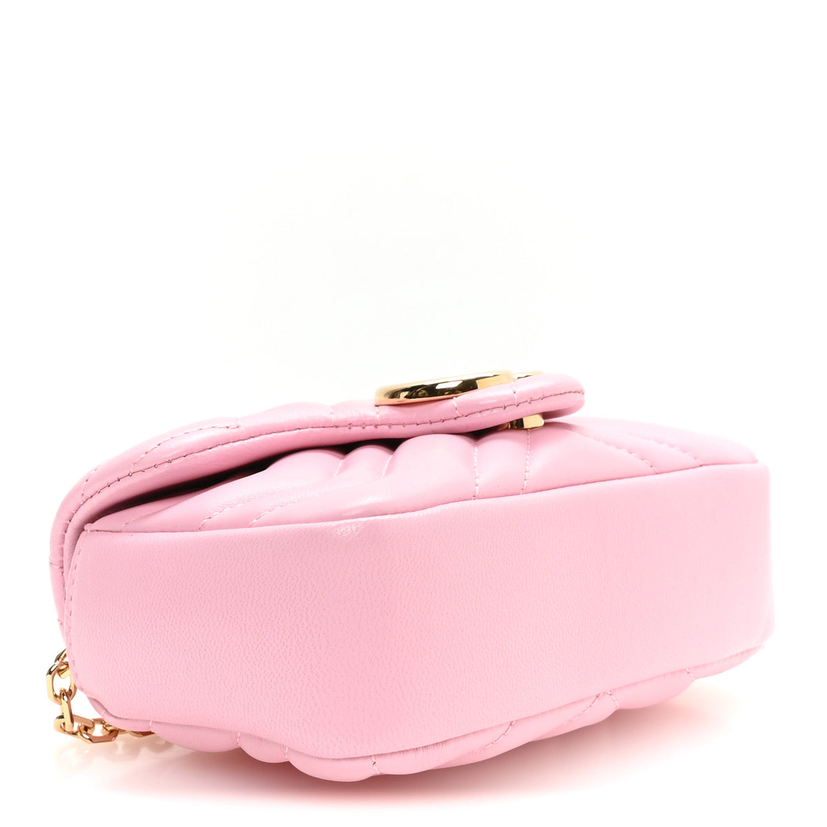 Gucci Lambskin Matelasse Mini GG Marmont Shoulder Bag Light Pink 4 of 11