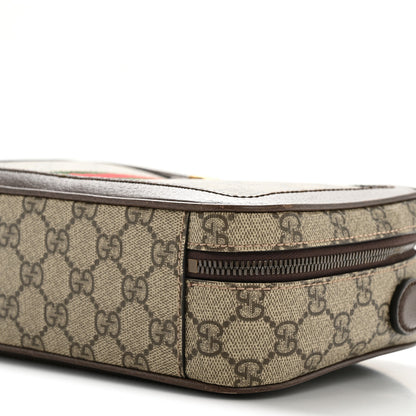 Gucci GG Supreme Monogram Web Small Ophidia Top Handle Shoulder Bag Brown 10 of 13