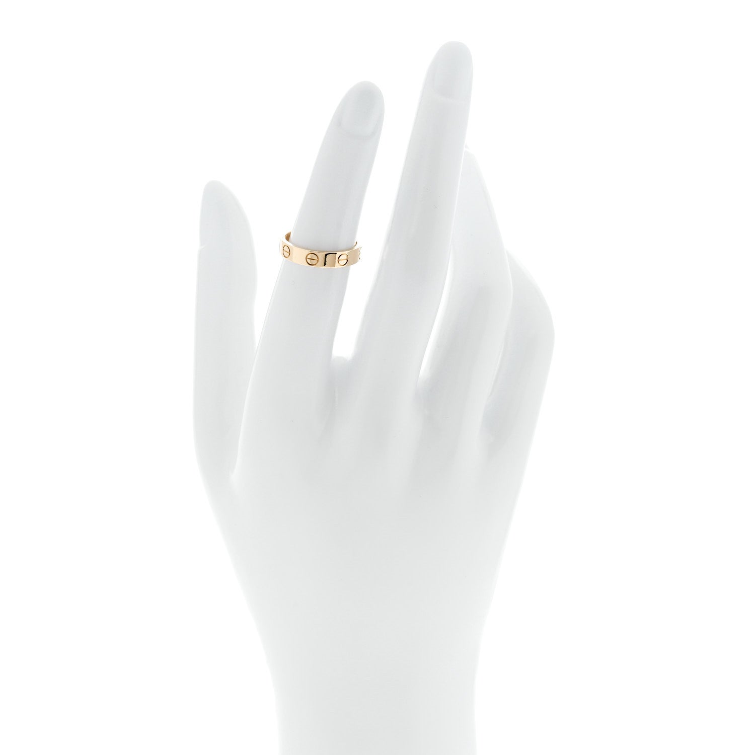 Cartier 18K Yellow Gold 3.5mm LOVE Wedding Band Ring 49 4.75 2 of 5