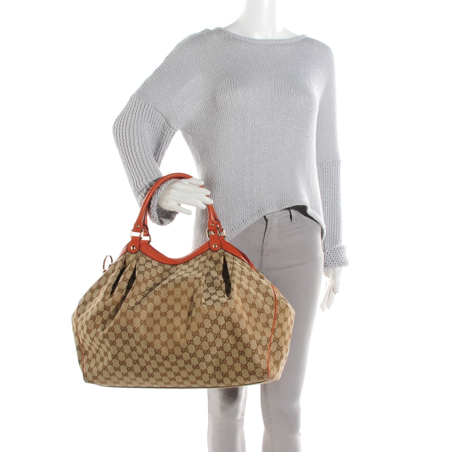 Monogram Large Sukey Tote Orange