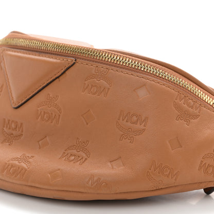 MCM Calfskin Ottomar Monogram Fursten Belt Bag Cognac 10 of 11