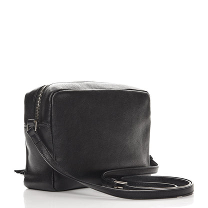 Saint Laurent Lambskin Monogram Small Lou Camera Bag Black 3 of 17