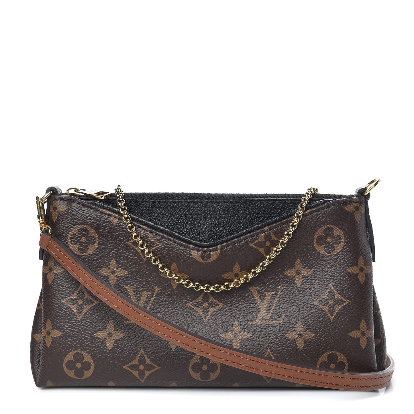 Monogram Pallas Clutch Black
