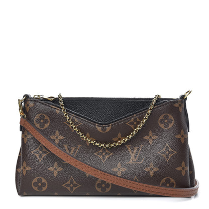 Louis Vuitton Monogram Pallas Clutch Black 1 of 10