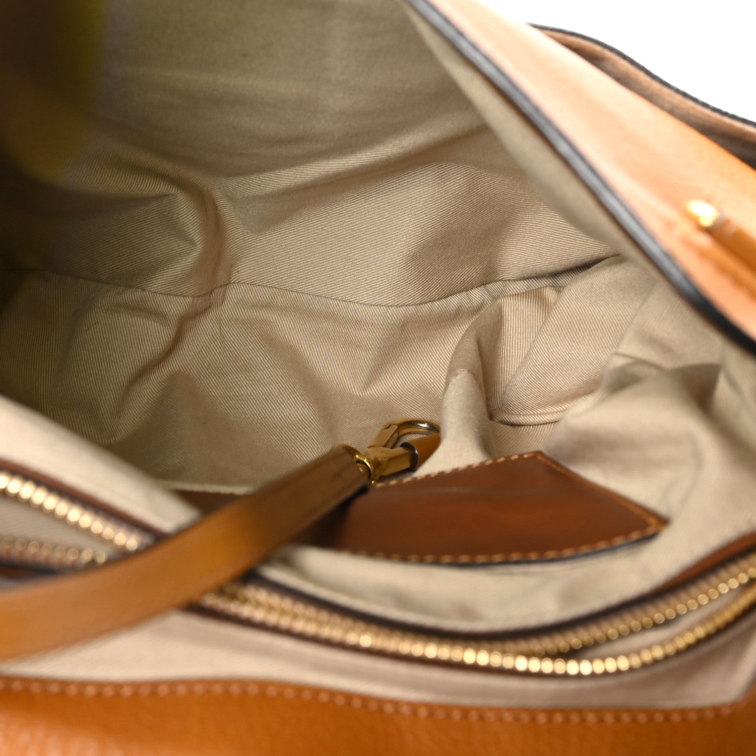 Chloe Grained Lambskin Medium Lexa Shoulder Bag Mustard Brown 5 of 12