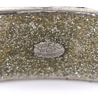 Chanel Metal Hammered CC Bangle Set of 2 Silver 4 of 5
