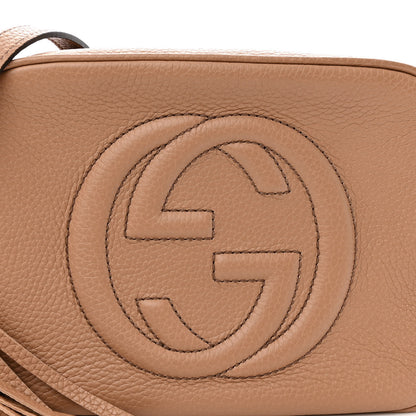 Gucci Pebbled Calfskin Small Soho Disco Bag Camelia 7 of 9
