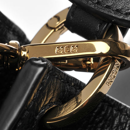 MCM Grained Calfskin Large Milla Hobo Black 13 of 13