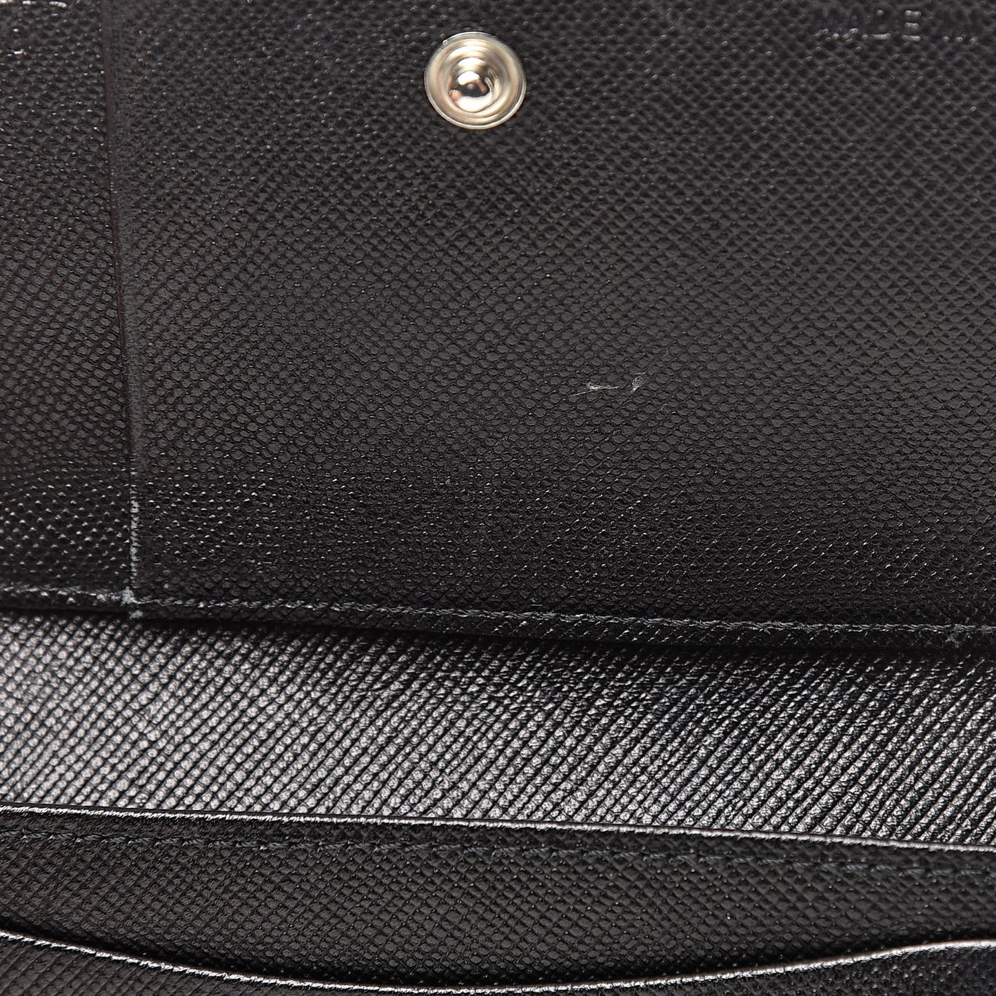 Saffiano Bi-Fold Card Holder Wallet Black