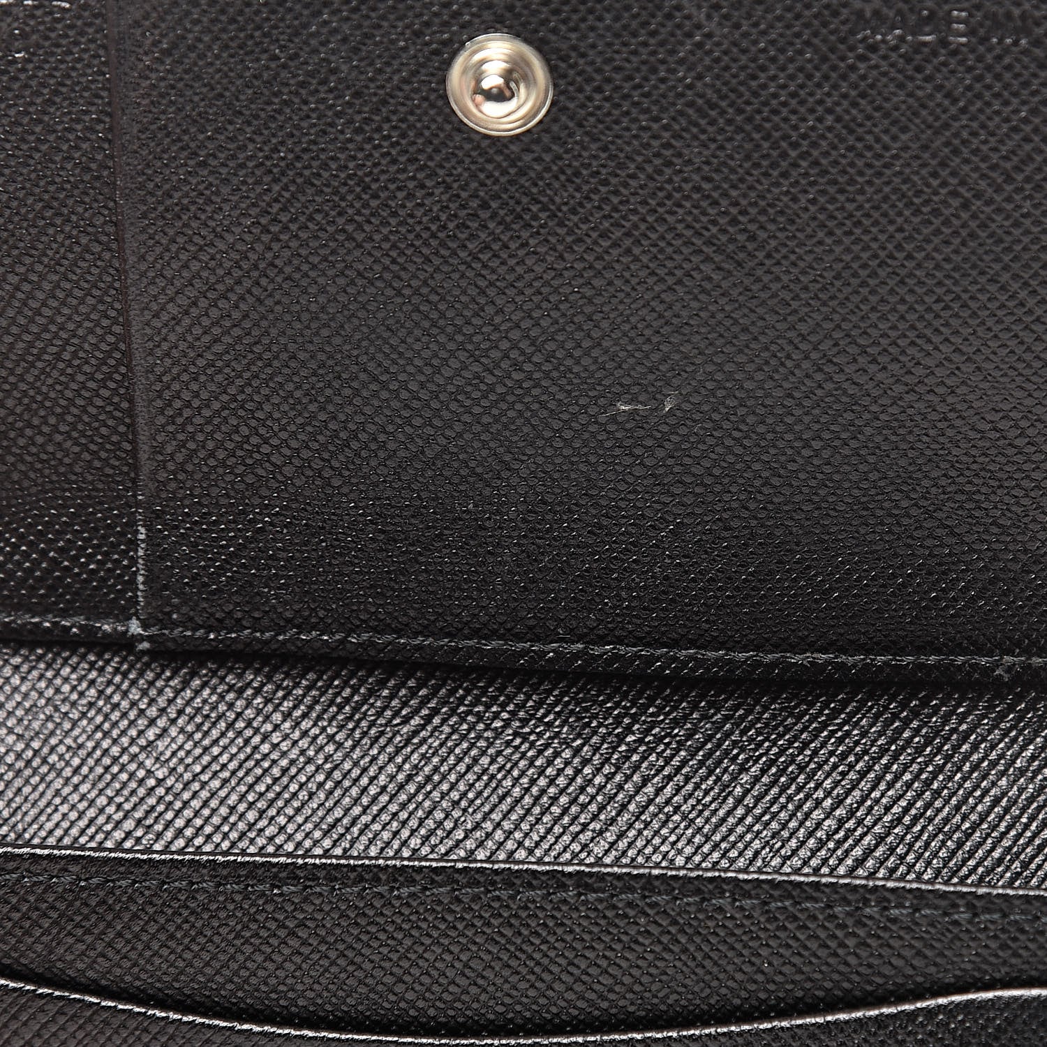 Prada Saffiano Bi-Fold Card Holder Wallet Black 8 of 14