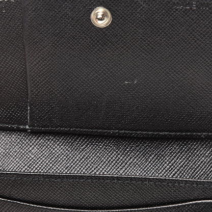 Prada Saffiano Bi-Fold Card Holder Wallet Black 8 of 14