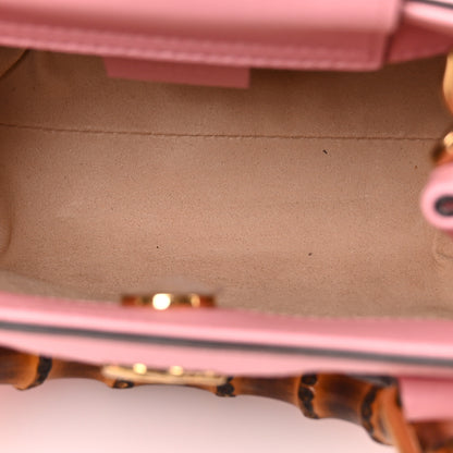 Gucci Wonka Grain Calfskin Mini Diana Tote Bag Wild Rose Fuxia Fluo 4 of 9
