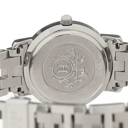 Hermes Stainless Steel 24mm Clipper Quartz Watch Pink 4 of 4