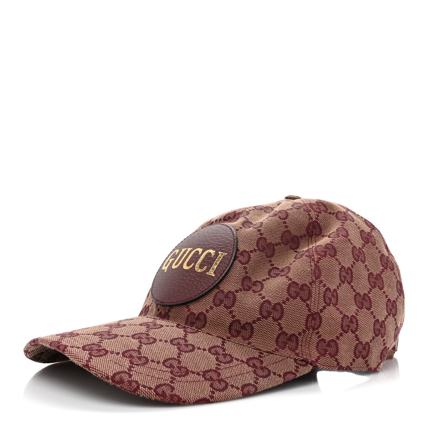 Monogram Textured Dollar Calfskin Zeno Baseball Hat L Camel Bordeaux