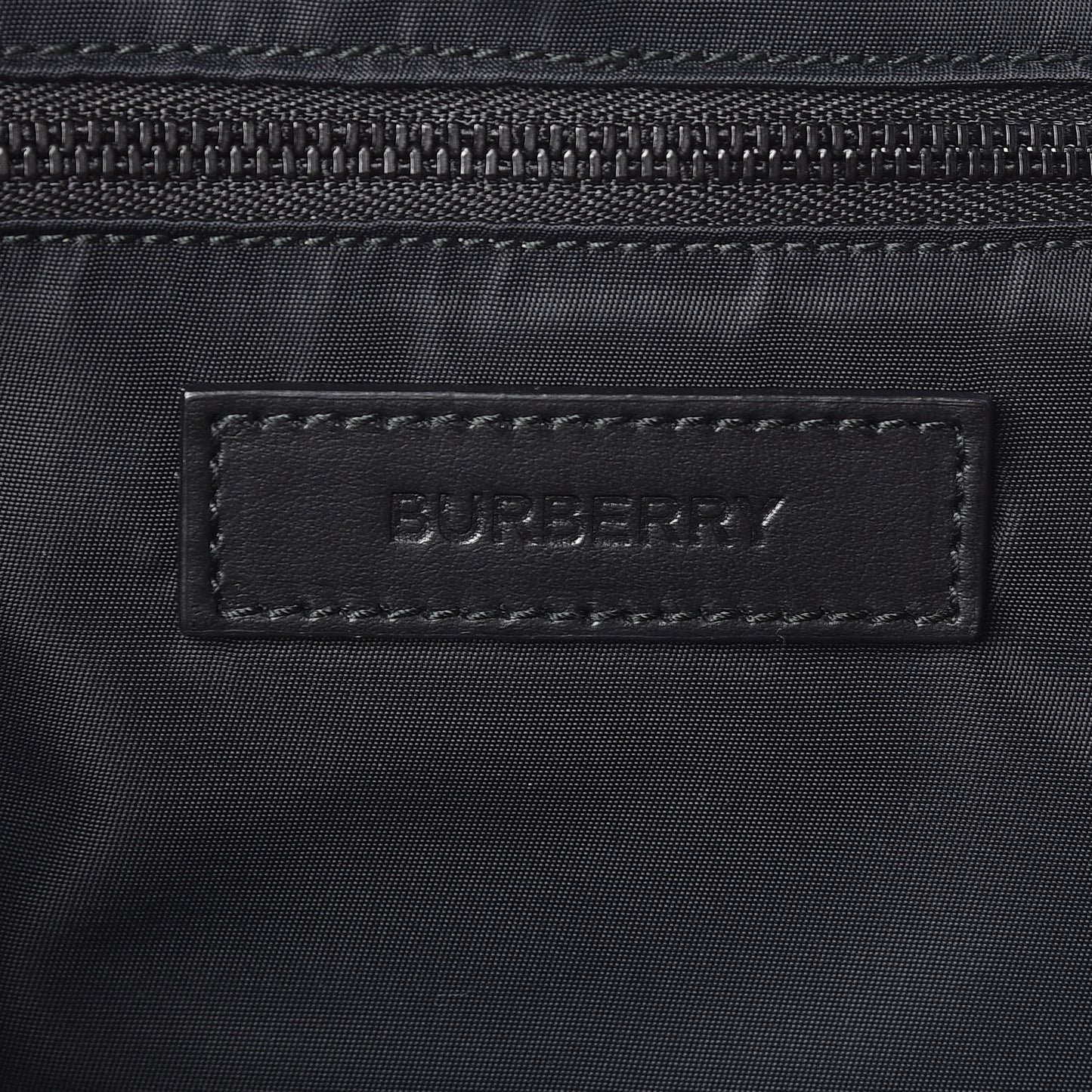 Nylon Vintage Check Logo Print Backpack Black Archive Beige