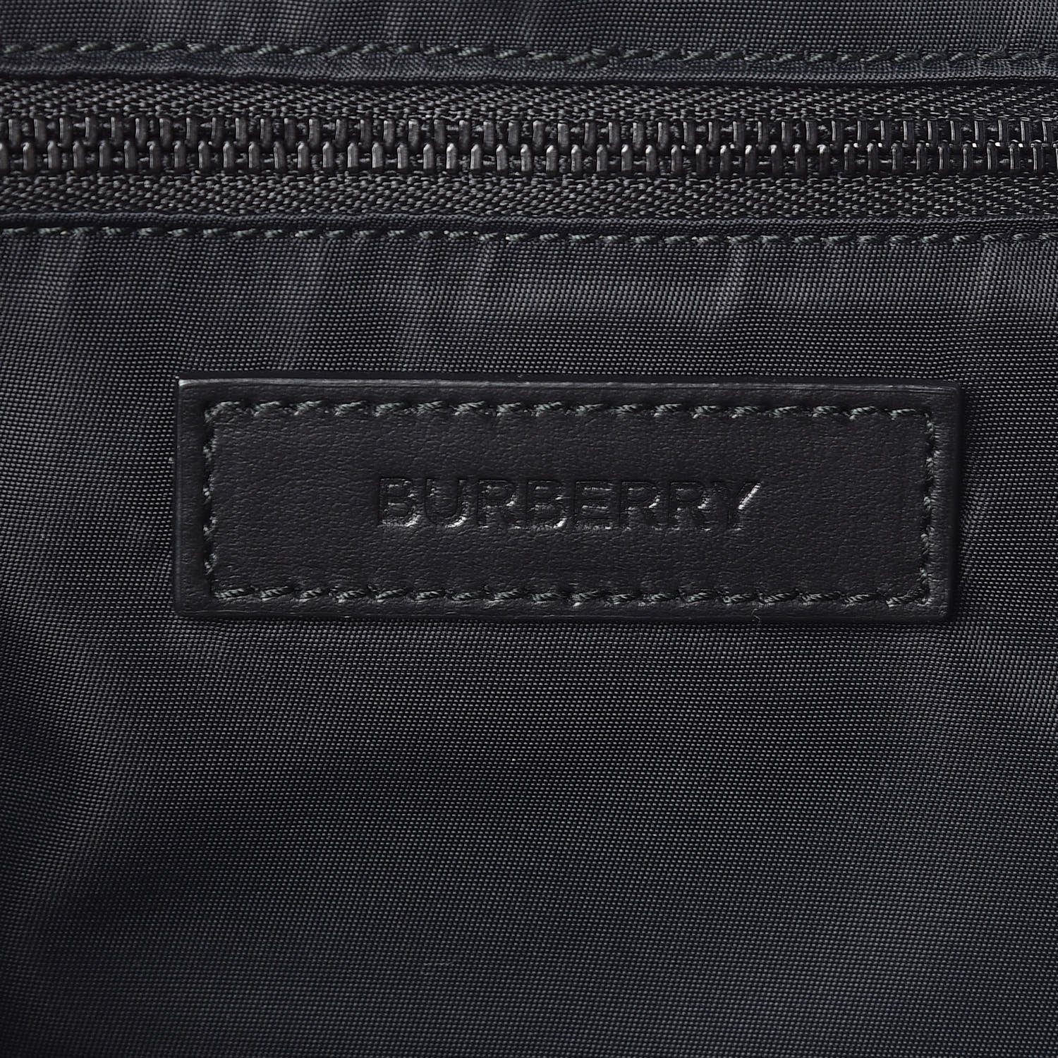 Burberry Nylon Vintage Check Logo Print Backpack Black Archive Beige 6 of 9