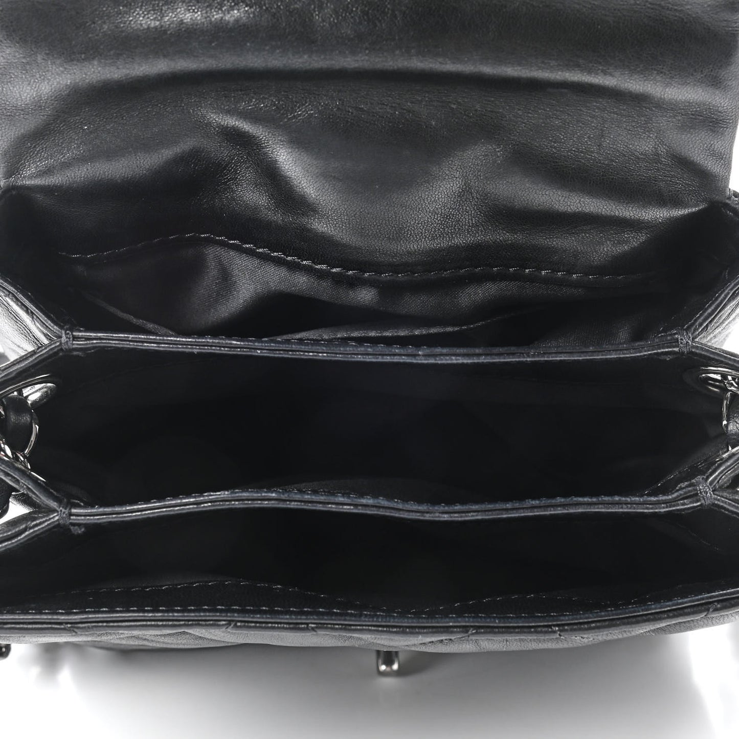 Lambskin Quilted Mini Chanel 3 Flap Black