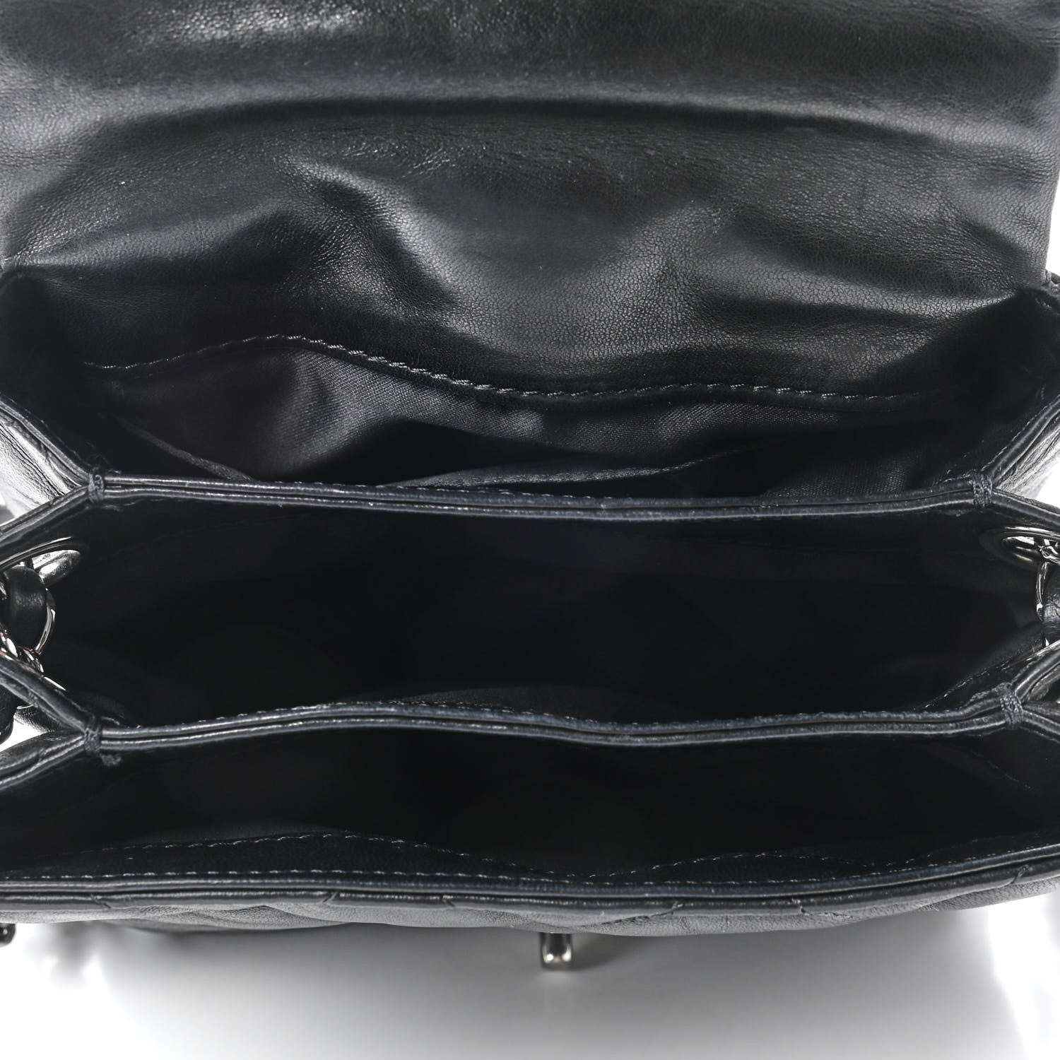 Chanel Lambskin Quilted Mini Chanel 3 Flap Black 5 of 9