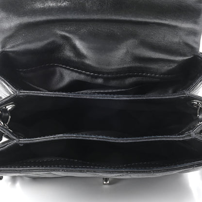 Chanel Lambskin Quilted Mini Chanel 3 Flap Black 5 of 9