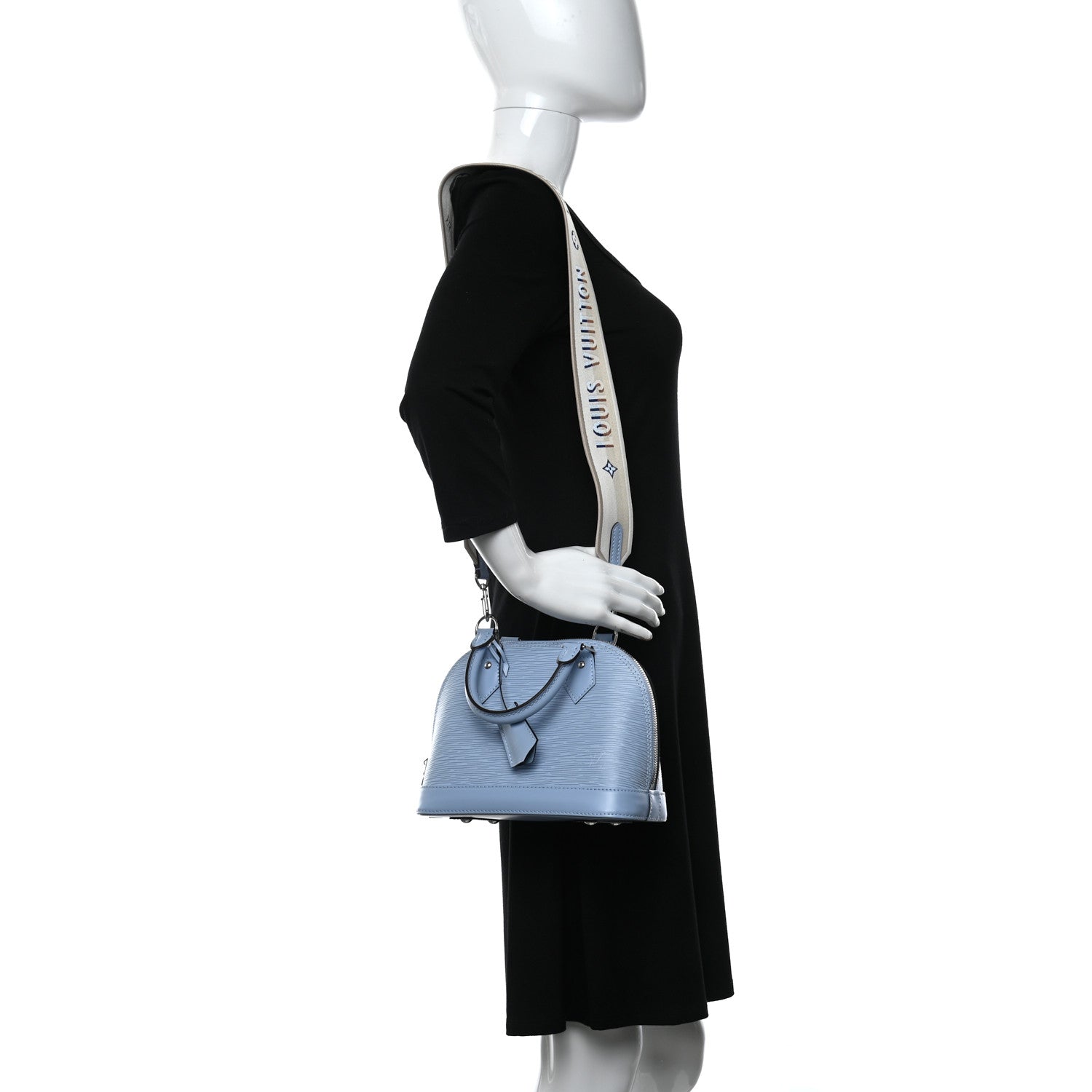 Louis Vuitton Epi Jacquard Alma BB Bleu Nuage 2 of 7