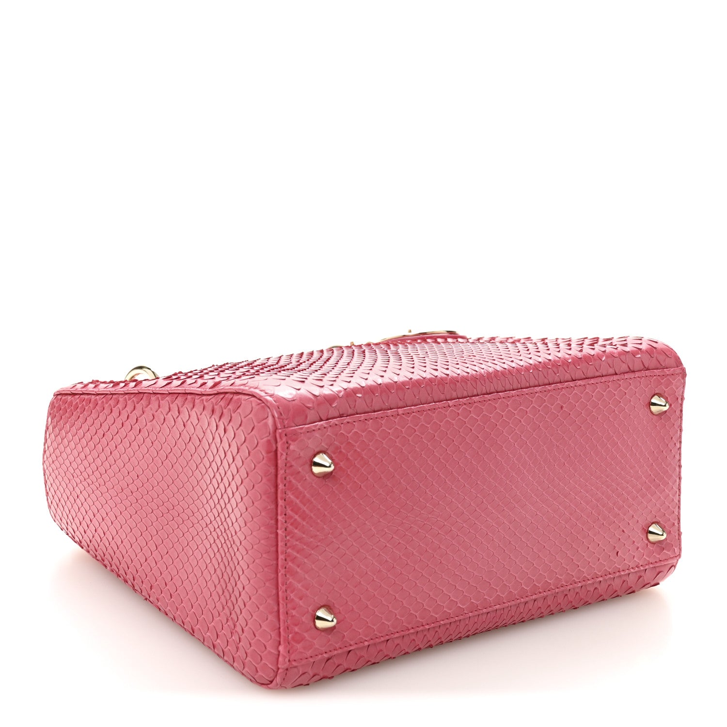 Christian Dior Snakeskin Medium Lady Dior Pink 4 of 11