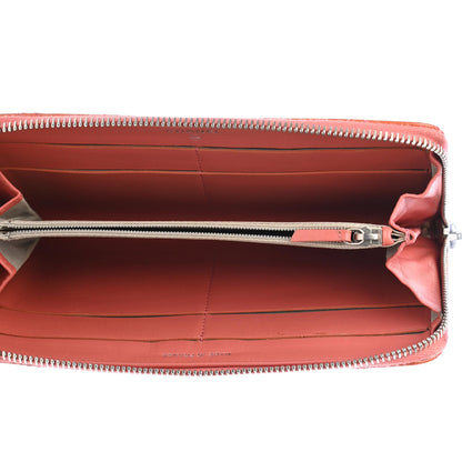Chanel Patent Quilted Brilliant Zip Around Wallet Coral 5 of 8