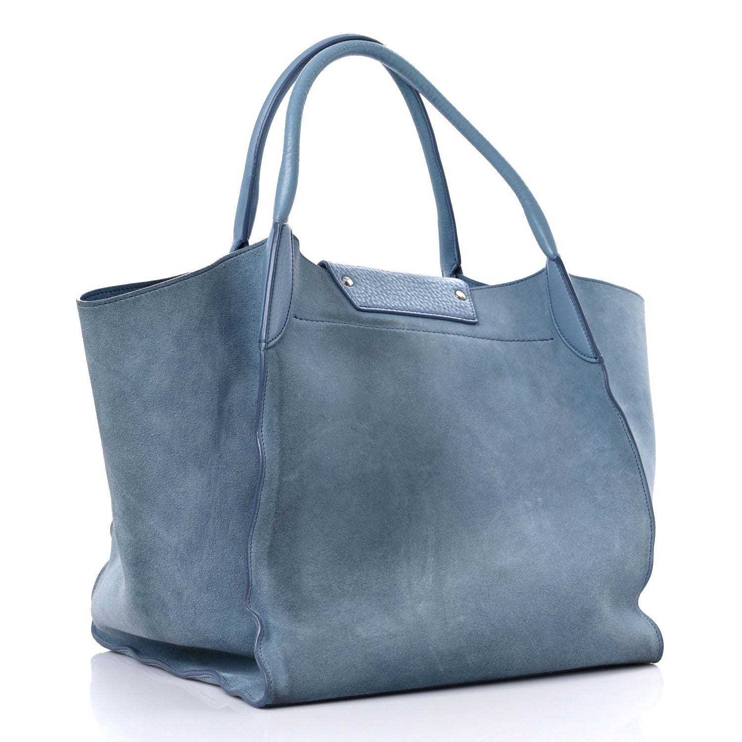 Celine Suede Supple Grained Calfskin Medium Big Bag Slate Blue 2 of 22