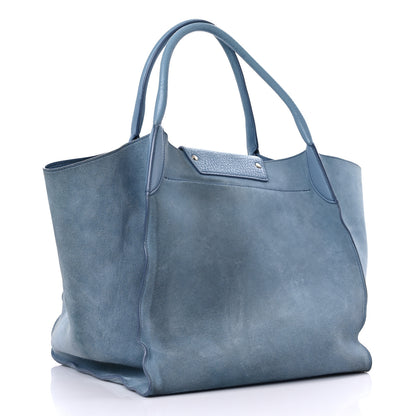 Celine Suede Supple Grained Calfskin Medium Big Bag Slate Blue 2 of 22