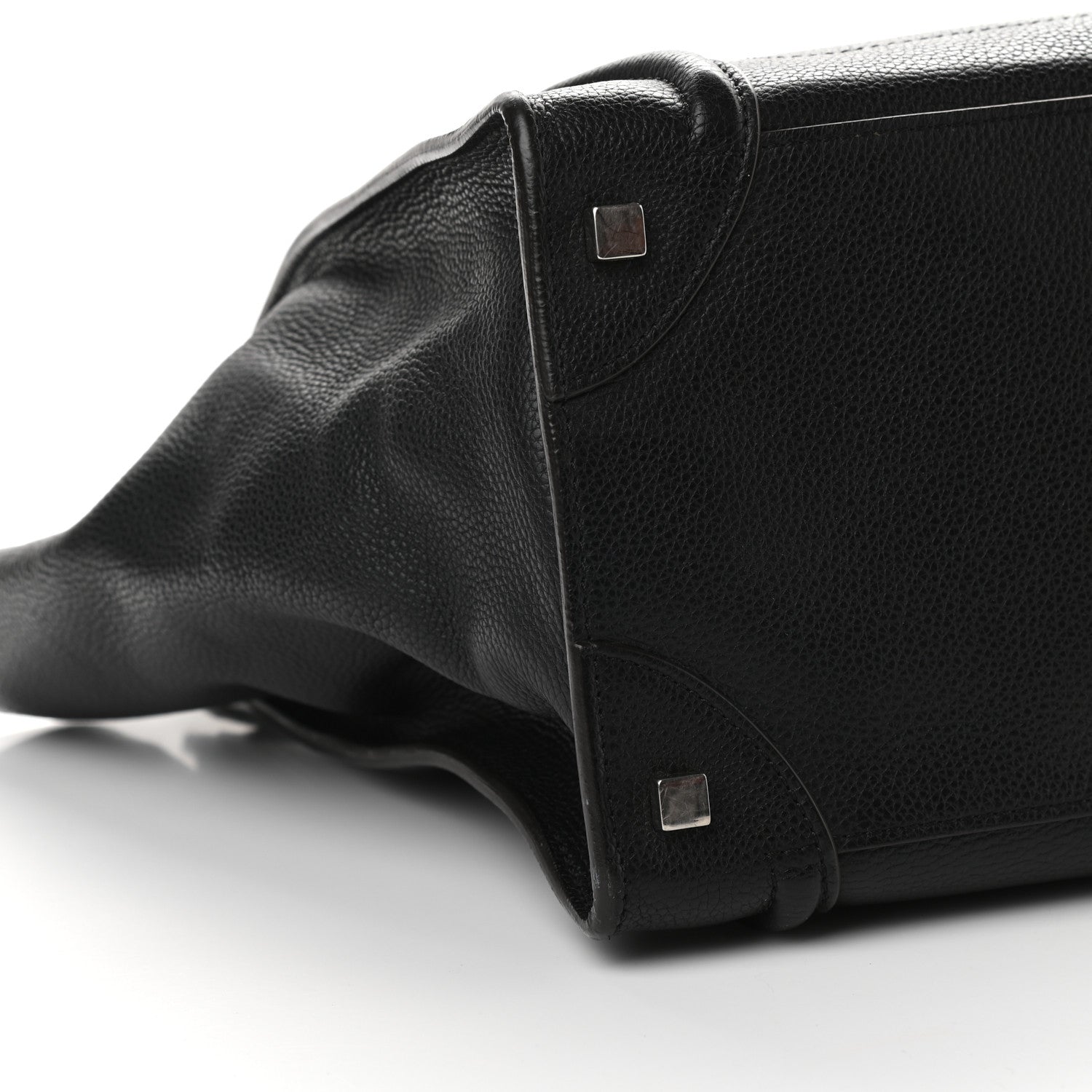 Celine Drummed Calfskin Mini Luggage Black 6 of 7