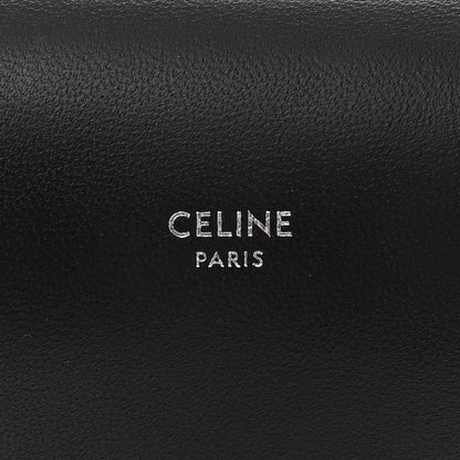 Celine Triomphe Canvas Lambskin Phone Pouch With Flap Black 6 of 11