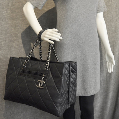 Chanel Caviar Quilted Coco Casual Tote Black 3 of 11