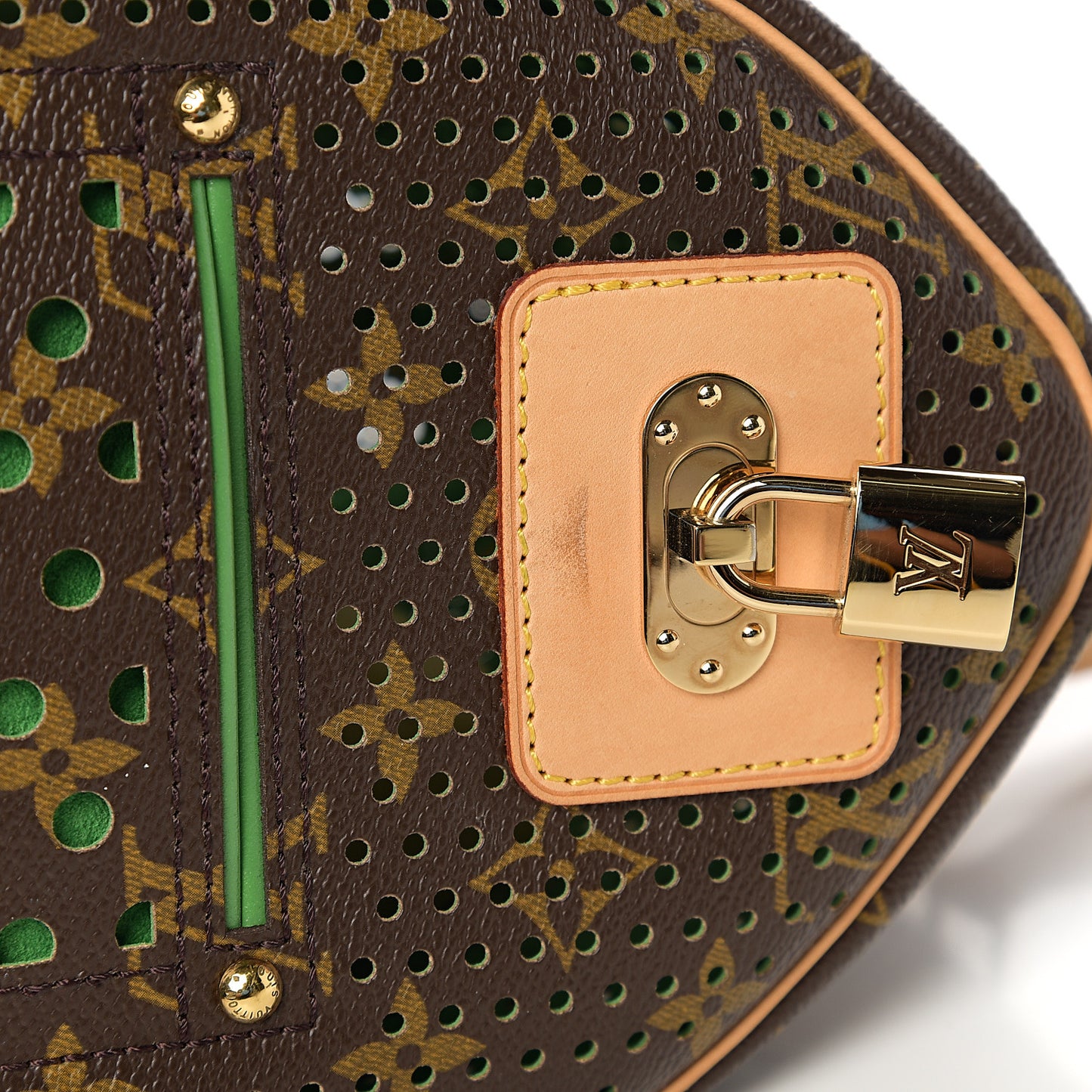 Monogram Perforated Speedy 30 Green