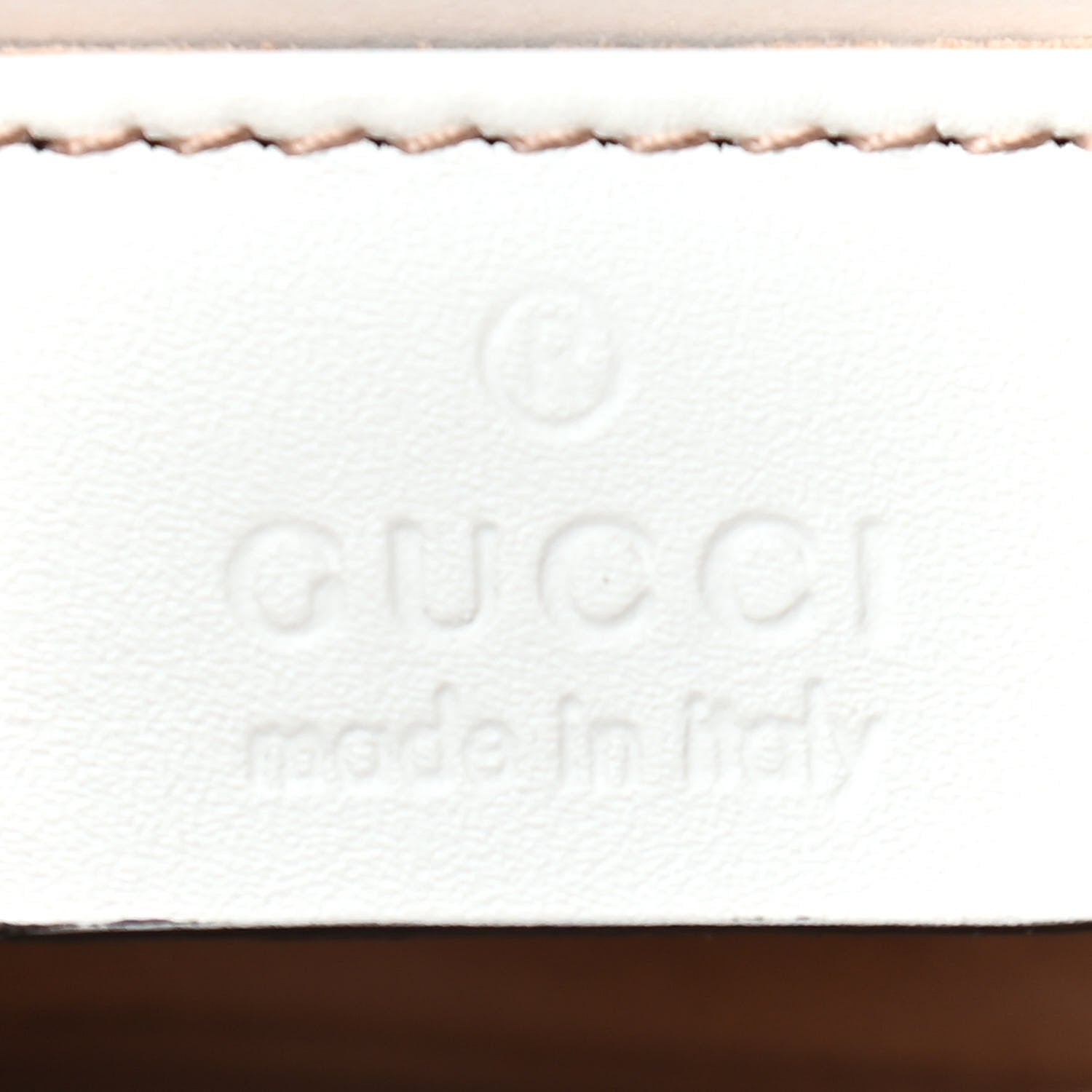 Gucci Calfskin Embroidered Mini Sylvie Top Handle Bag White 6 of 9