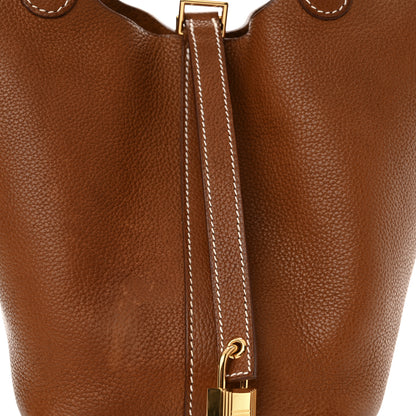 Hermes Barenia Faubourg Picotin Lock 18 PM Fauve 7 of 12