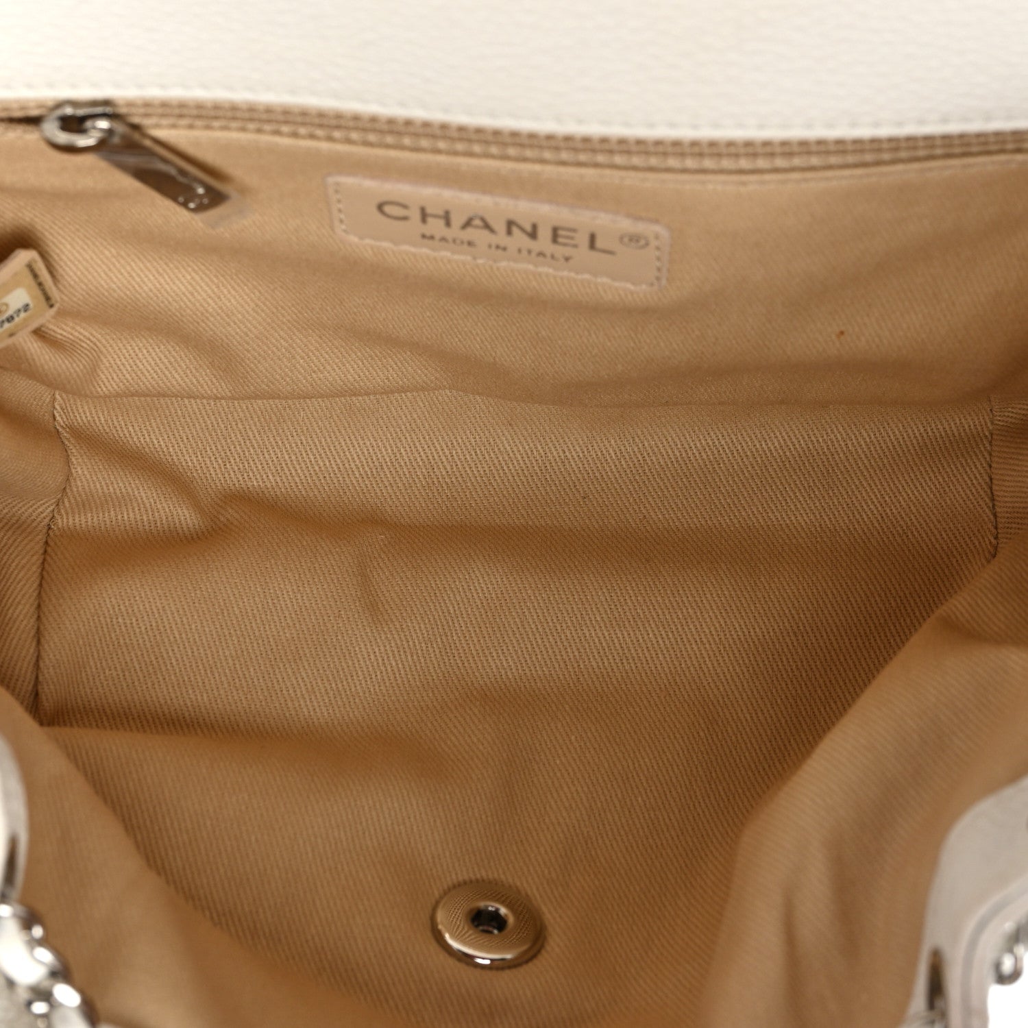 Chanel Calfskin Stitched Messenger Flap White 5 of 13
