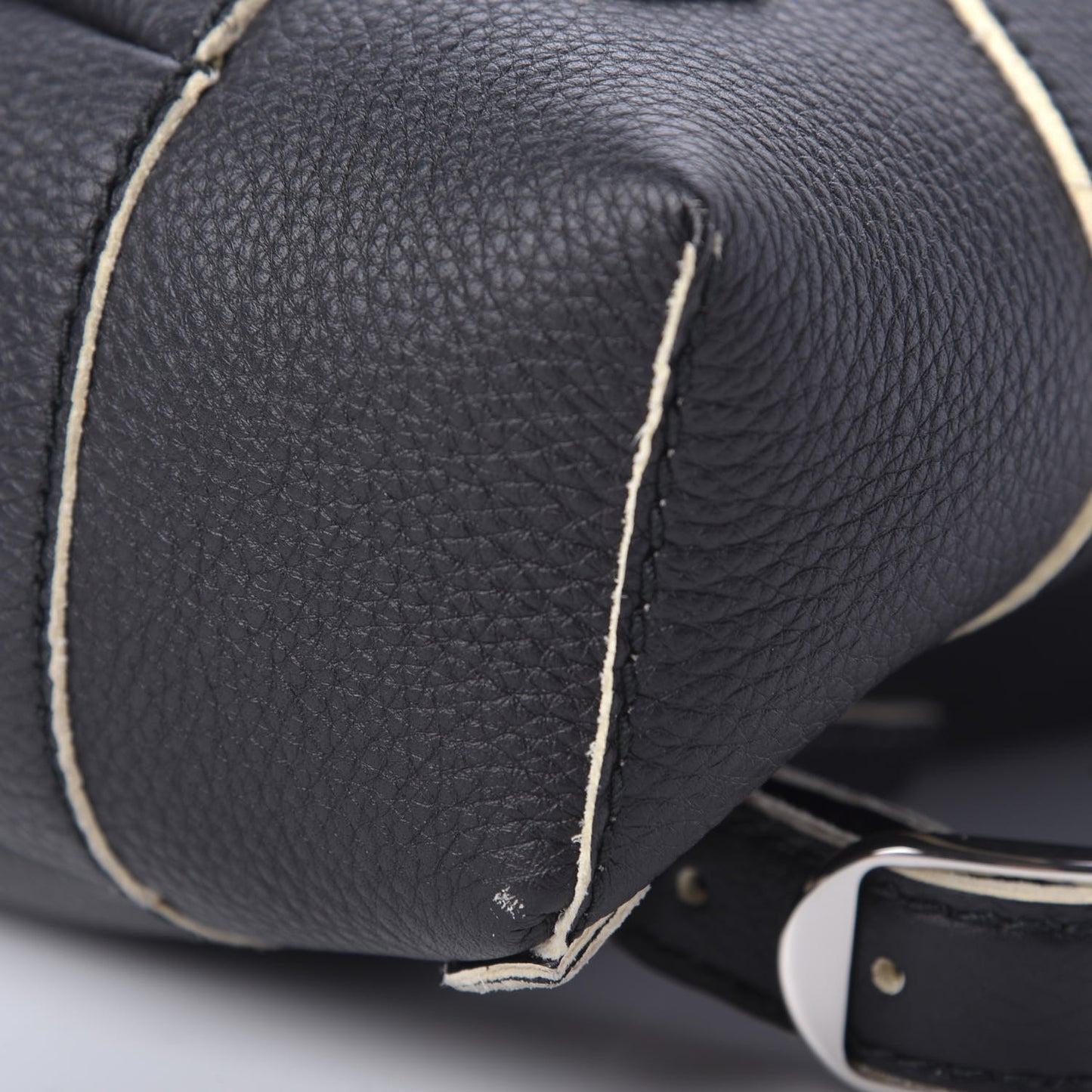Veau Classic Silver Hardware S Traveler Backpack Black